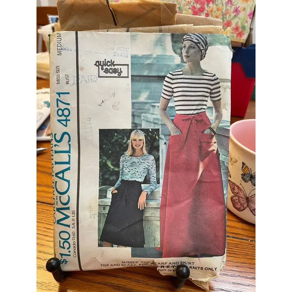 Vintage Sewing Pattern Lot of 7 Simplicity McCall’s Butterick Vogue Misses